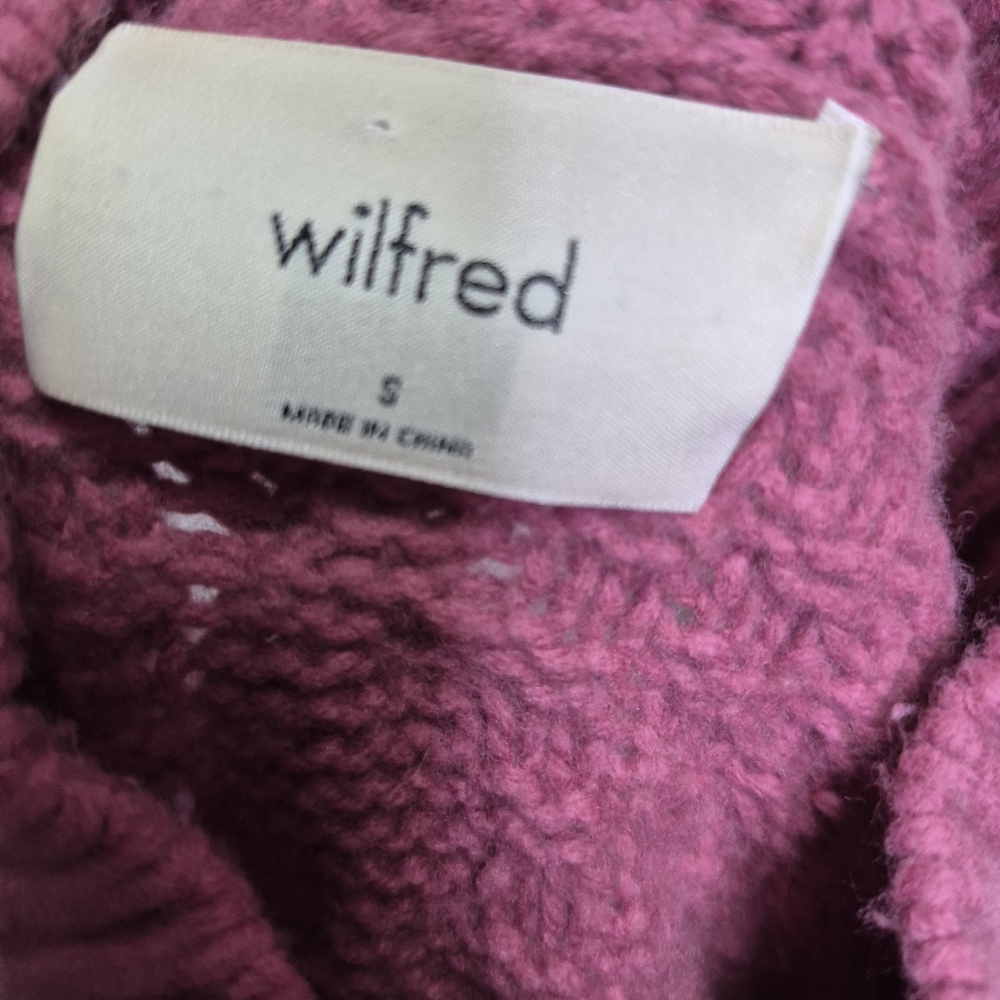 Aritzia Wilfred Gianna Merino Wool Blend Cable Knit Sweater Size S - Picture 12 of 13